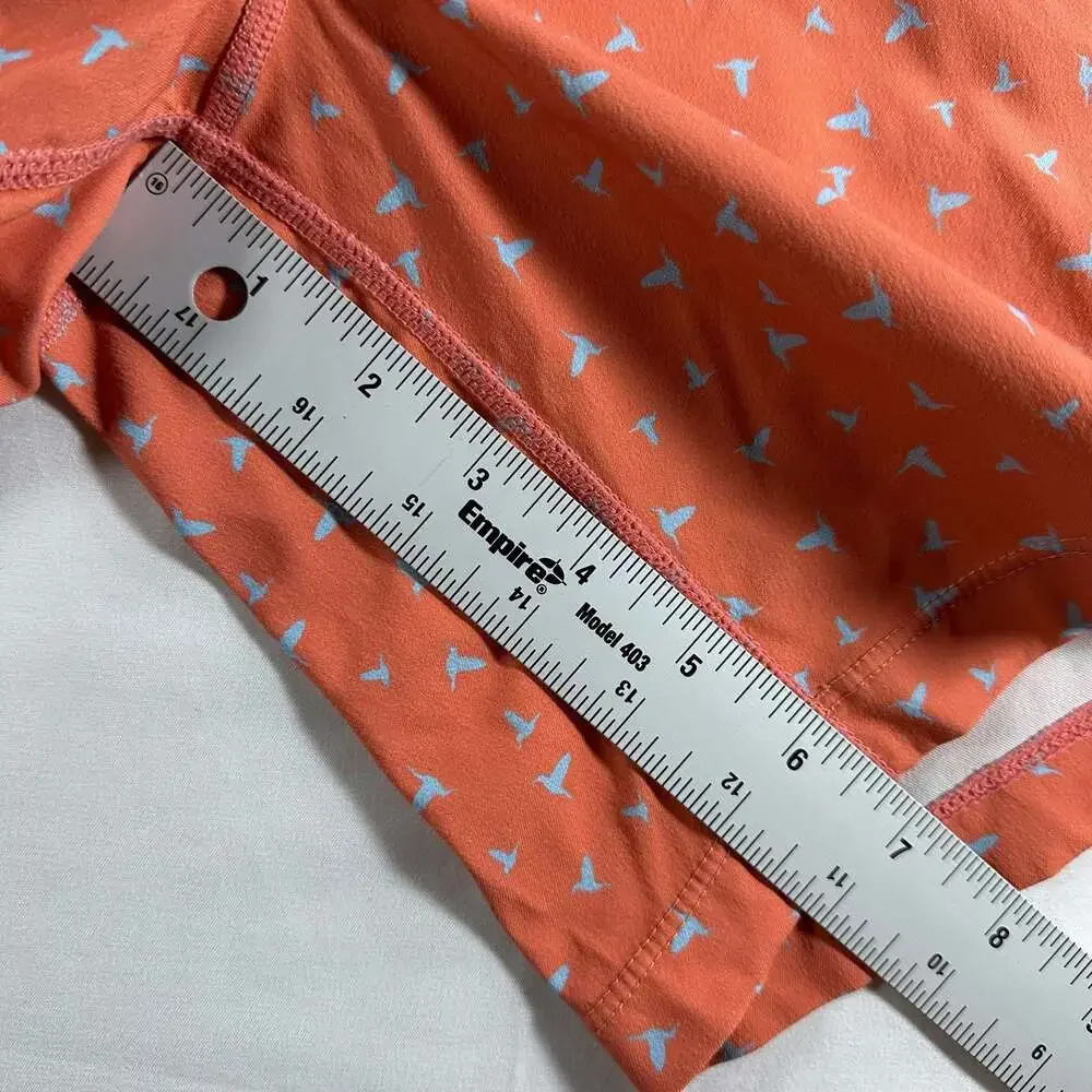Birddogs Inner Banks Lined Swim Trunks Shorts Men's XXL Orange Geometric